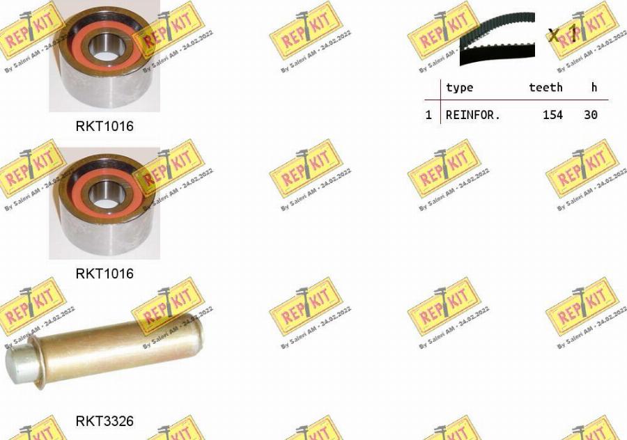 REPKIT RKTK1184 - Timing Belt Set autospares.lv