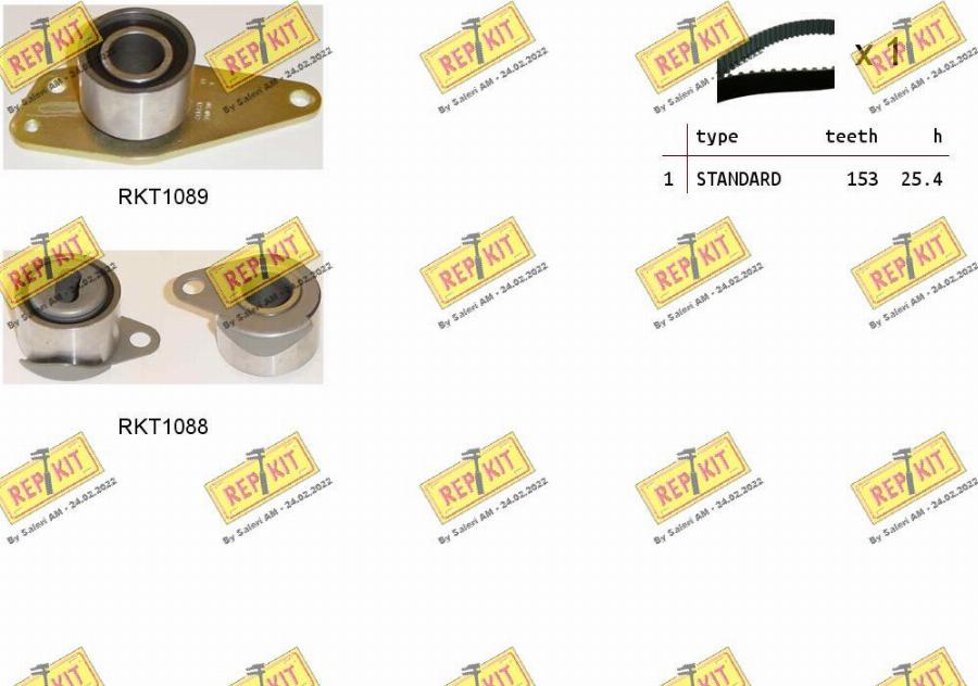 REPKIT RKTK1135 - Timing Belt Set autospares.lv