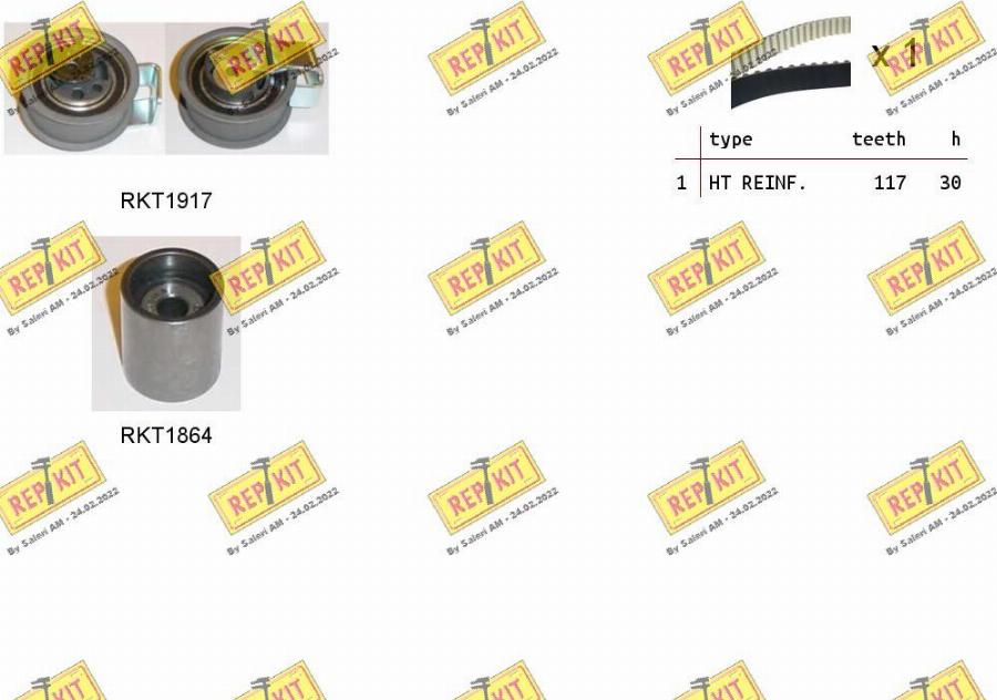 REPKIT RKTK1132 - Timing Belt Set autospares.lv