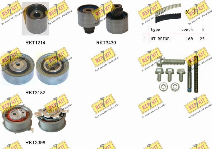 REPKIT RKTK1125 - Timing Belt Set autospares.lv