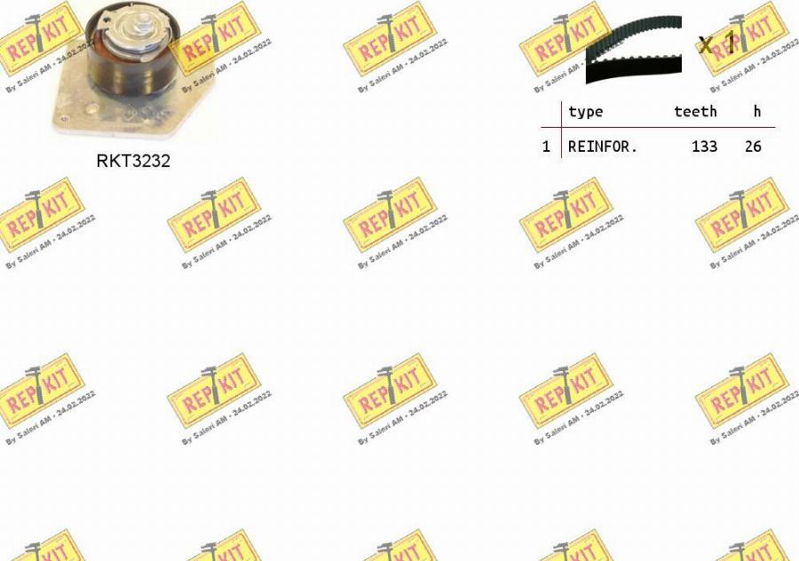 REPKIT RKTK1126 - Timing Belt Set autospares.lv