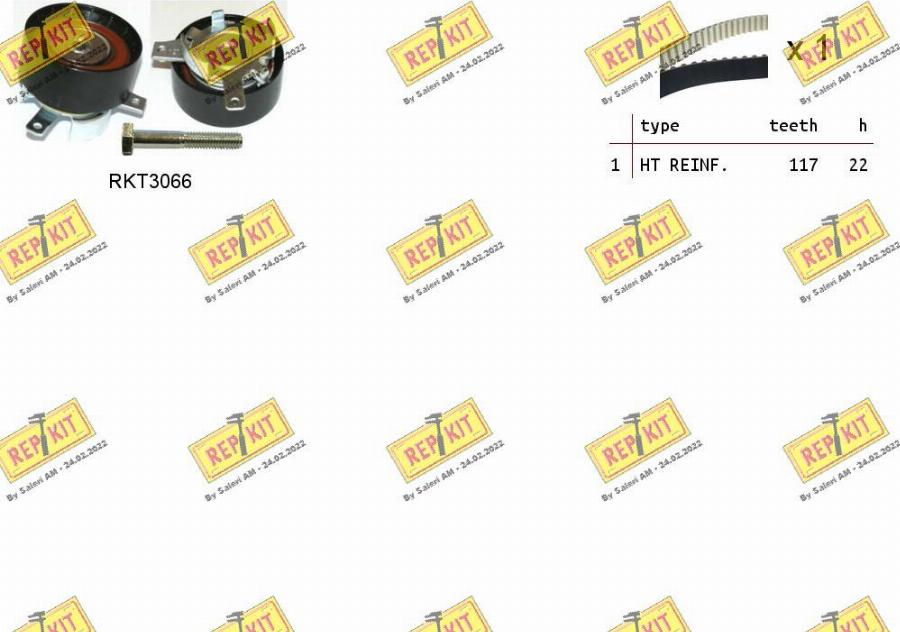 REPKIT RKTK1127 - Timing Belt Set autospares.lv