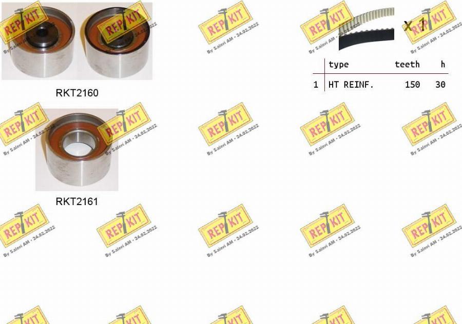 REPKIT RKTK1258 - Timing Belt Set autospares.lv