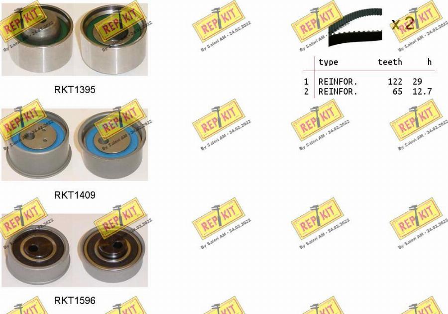 REPKIT RKTK1269 - Timing Belt Set autospares.lv