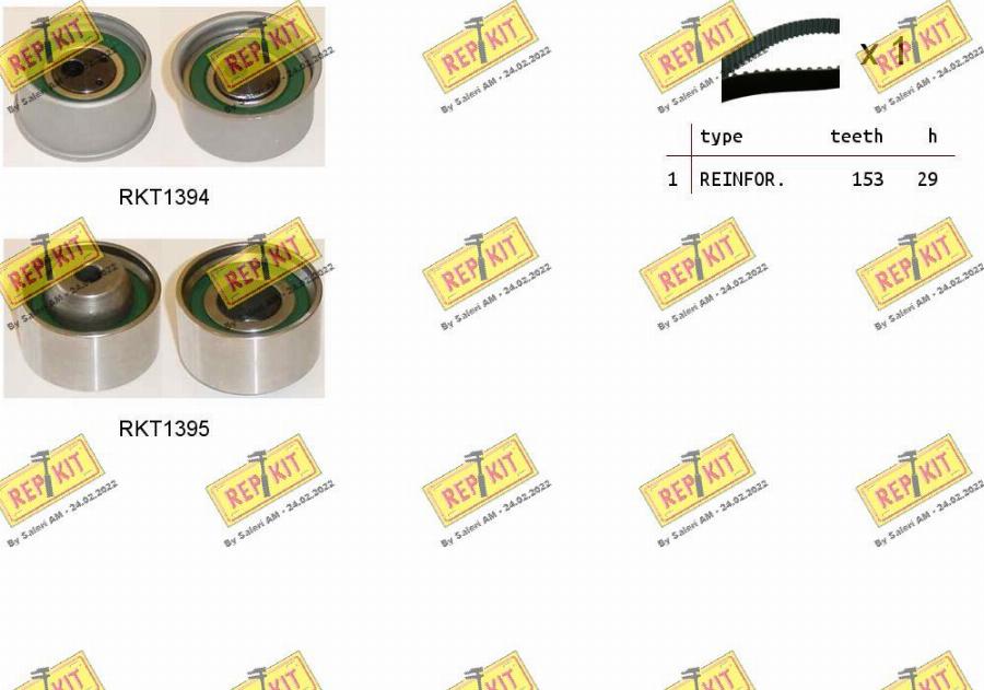 REPKIT RKTK1260 - Timing Belt Set autospares.lv