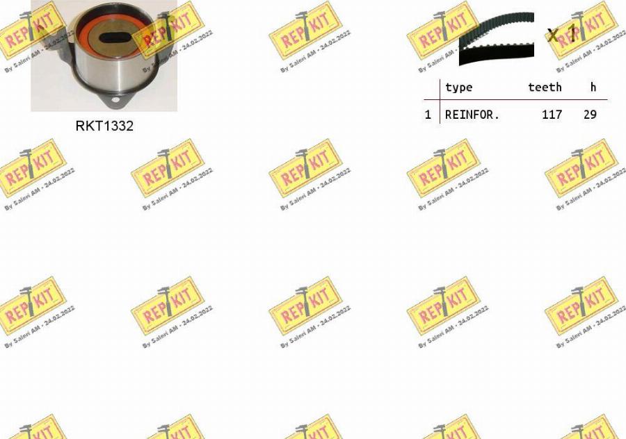 REPKIT RKTK1263 - Timing Belt Set autospares.lv