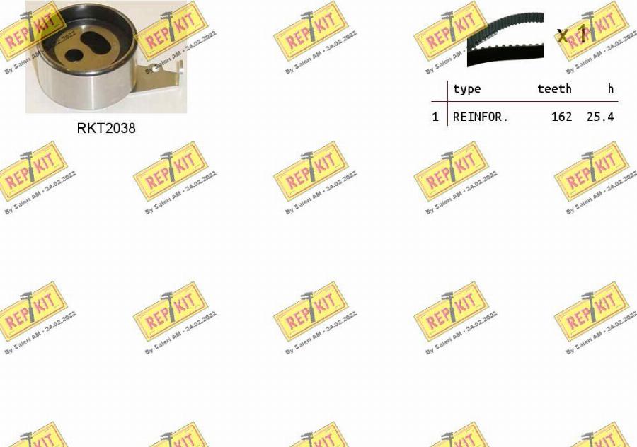 REPKIT RKTK1219 - Timing Belt Set autospares.lv