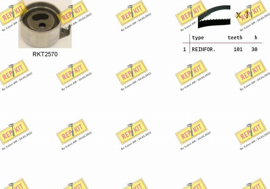 REPKIT RKTK1218 - Timing Belt Set autospares.lv