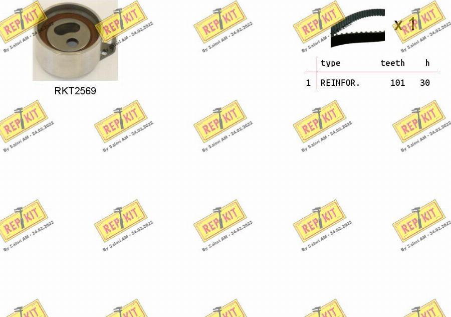 REPKIT RKTK1235 - Timing Belt Set autospares.lv