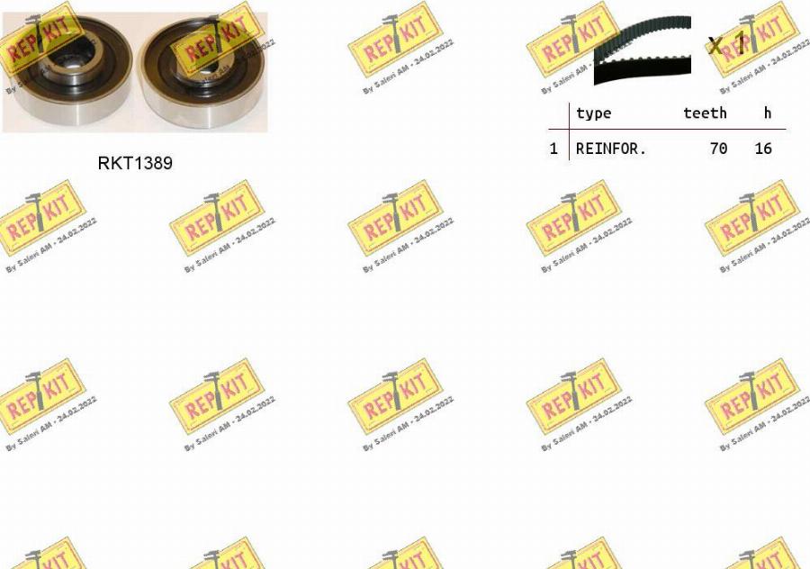 REPKIT RKTK1237 - Timing Belt Set autospares.lv