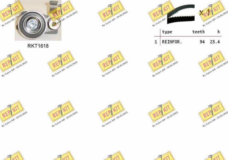 REPKIT RKTK1223 - Timing Belt Set autospares.lv