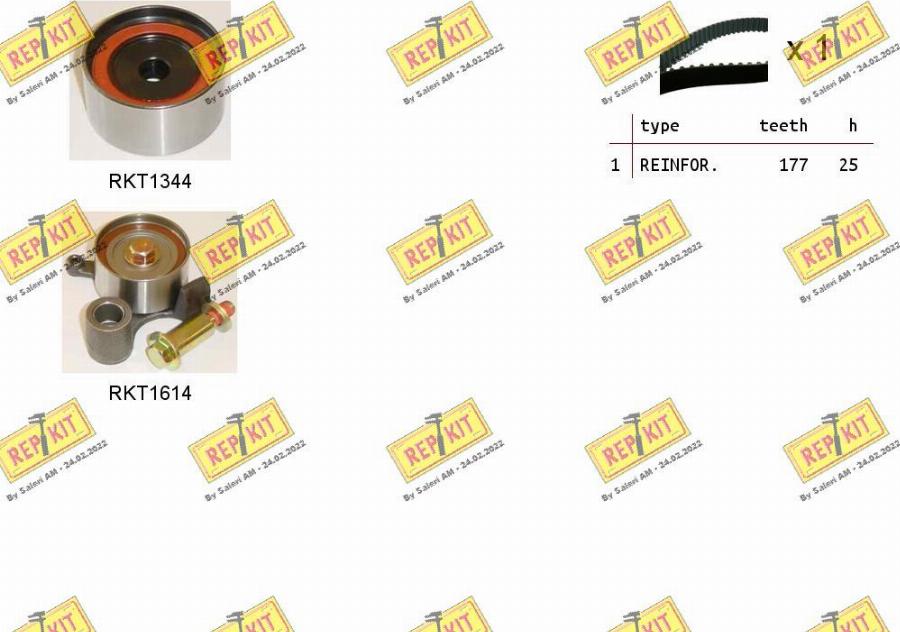 REPKIT RKTK1274 - Timing Belt Set autospares.lv