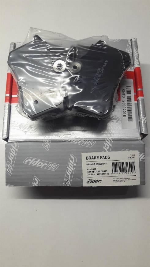 RIDER RD.3323.DB823 - Brake Pad Set, disc brake autospares.lv