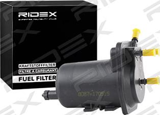 RIDEX 9F0061 - Fuel filter autospares.lv