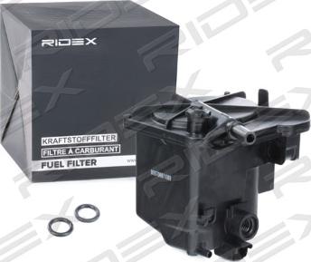 RIDEX 9F0004 - Fuel filter autospares.lv