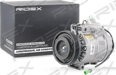 RIDEX 447K0098 - Compressor, air conditioning autospares.lv