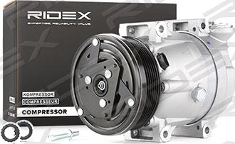 RIDEX 447K0049 - Compressor, air conditioning autospares.lv