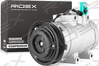 RIDEX 447K0064 - Compressor, air conditioning autospares.lv