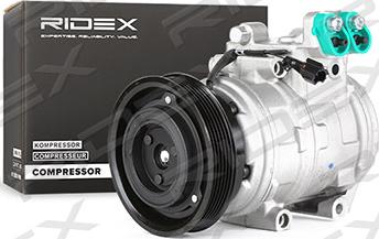 RIDEX 447K0197 - Compressor, air conditioning autospares.lv