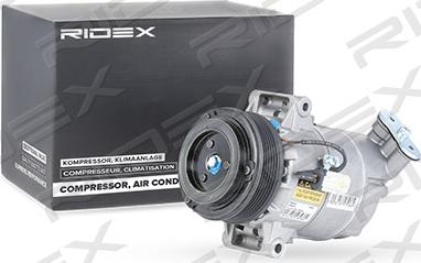 RIDEX 447K0107 - Compressor, air conditioning autospares.lv