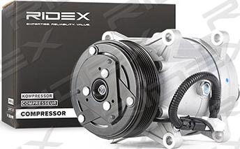 RIDEX 447K0110 - Compressor, air conditioning autospares.lv