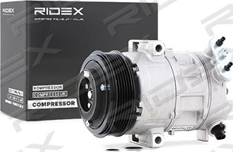 RIDEX 447K0186 - Compressor, air conditioning autospares.lv