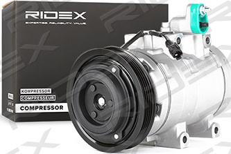 RIDEX 447K0122 - Compressor, air conditioning autospares.lv