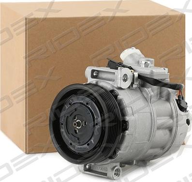 RIDEX 447K0322 - Compressor, air conditioning autospares.lv