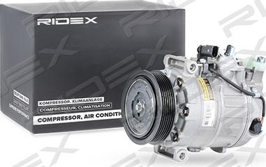 RIDEX 447K0225 - Compressor, air conditioning autospares.lv