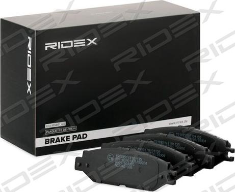 RIDEX 402B0995 - Brake Pad Set, disc brake autospares.lv