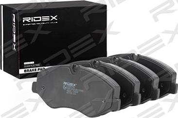 RIDEX 402B0996 - Brake Pad Set, disc brake autospares.lv