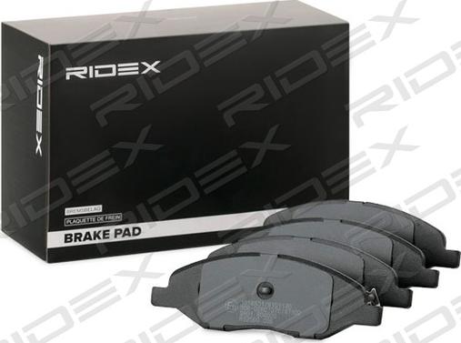 RIDEX 402B0992 - Brake Pad Set, disc brake autospares.lv