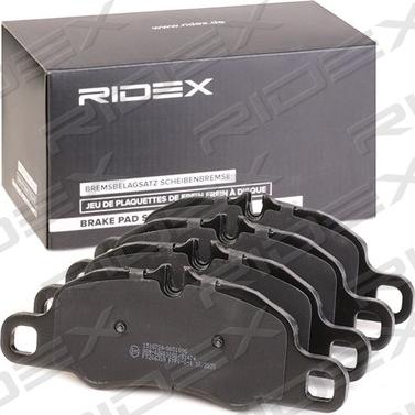 RIDEX 402B0918 - Brake Pad Set, disc brake autospares.lv