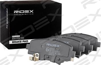 RIDEX 402B0989 - Brake Pad Set, disc brake autospares.lv