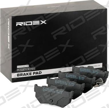 RIDEX 402B0931 - Brake Pad Set, disc brake autospares.lv