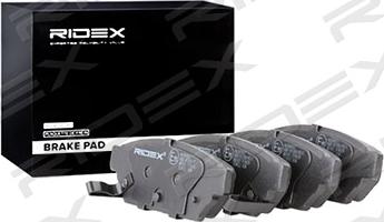 RIDEX 402B0937 - Brake Pad Set, disc brake autospares.lv