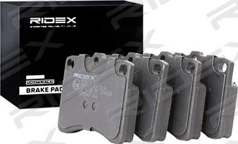 RIDEX 402B0926 - Brake Pad Set, disc brake autospares.lv