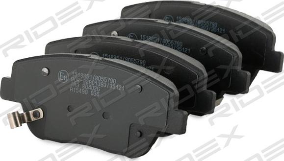 RIDEX 402B0979 - Brake Pad Set, disc brake autospares.lv