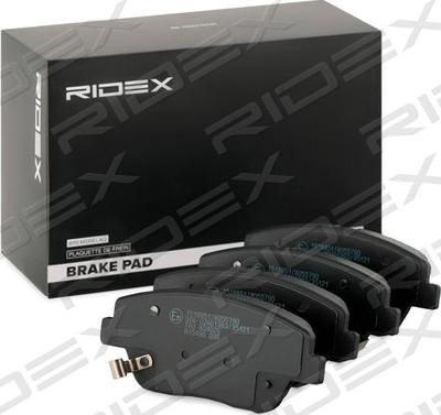 RIDEX 402B0979 - Brake Pad Set, disc brake autospares.lv