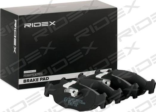 RIDEX 402B0978 - Brake Pad Set, disc brake autospares.lv