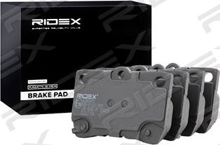 RIDEX 402B0493 - Brake Pad Set, disc brake autospares.lv