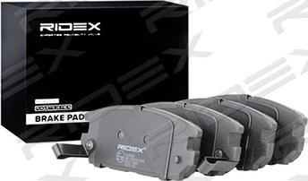 RIDEX 402B0440 - Brake Pad Set, disc brake autospares.lv