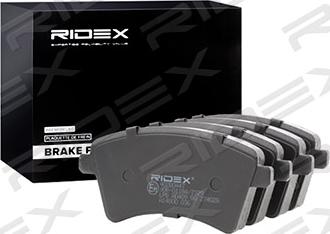 RIDEX 402B0447 - Brake Pad Set, disc brake autospares.lv