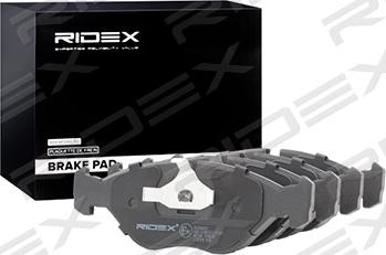 RIDEX 402B0450 - Brake Pad Set, disc brake autospares.lv