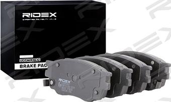 RIDEX 402B0469 - Brake Pad Set, disc brake autospares.lv