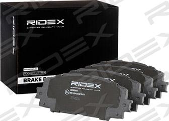 RIDEX 402B0465 - Brake Pad Set, disc brake autospares.lv