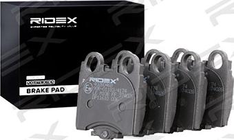 RIDEX 402B0468 - Brake Pad Set, disc brake autospares.lv