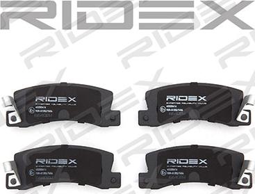 RIDEX 402B0416 - Brake Pad Set, disc brake autospares.lv