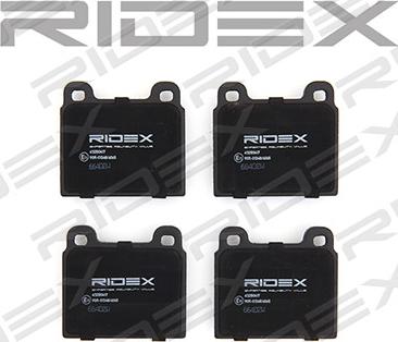 RIDEX 402B0417 - Brake Pad Set, disc brake autospares.lv
