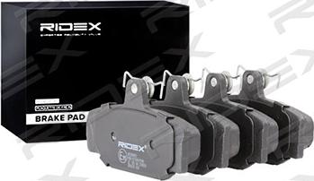 RIDEX 402B0482 - Brake Pad Set, disc brake autospares.lv